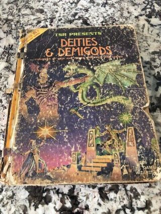Advanced Dungeons And Dragons Deities & Demigods 1980 Tsr Ad&d D&d 144 Pages