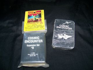 Rare Vintage 1982 Cosmic Encounter Game Expansion Set 8 & 1986 Card Pack