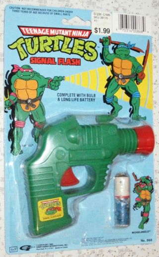 Vtg 1989 Teenage Mutant Ninja Turtles Tmnt Signal Flash Gun Moc