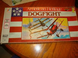 Vintage American Heritage Dogfight Board Game 1963