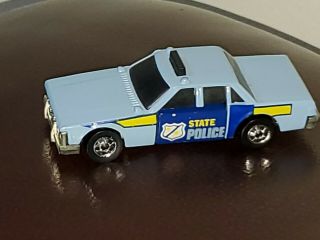 Rare 1983 Hot Wheels Crack Ups Crunch Chief Blue State Police Car Near Nm