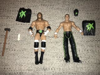 Wwe Elite Shawn Michaels & Triple H Dx Action Figures With Accessories