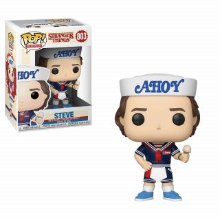 Funko - Pop Television: Stranger Things - Steve With Hat And Ice Cream