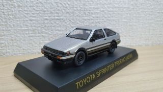 1/64 Kyosho 1986 TOYOTA SPRINTER TRUENO AE86 SILVER diecast car model Initial D 2