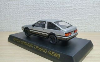 1/64 Kyosho 1986 TOYOTA SPRINTER TRUENO AE86 SILVER diecast car model Initial D 3