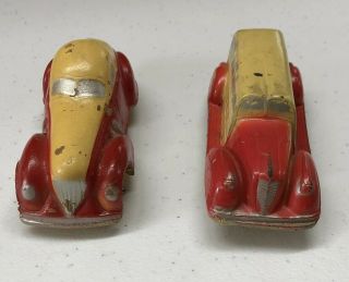 2 Vintage Sun Rubber Toy Cars & Truck
