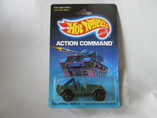 1986 Hot Wheels Roll Patrol Jeep Willys Cj 9375 (military Action Command) Hk