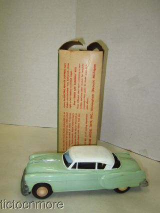 Vintage Amt Pontiac Catalina Model Car Coupe & Box Green Tenite
