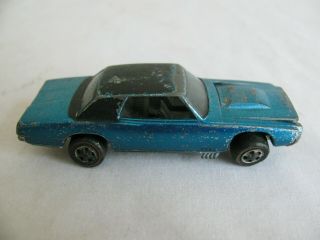 Vintage 1967 - 68 Mattel Red Line Hot Wheels Windex Blue Custom Thunderbird T Bird