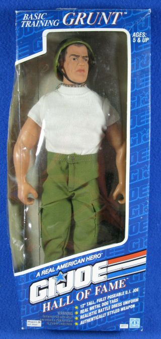 Vintage 1992 Gi Joe Doll Hall Of Fame Hasbro Basic Training Grunt Action Figure
