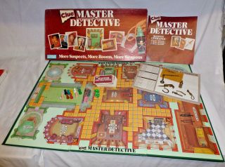 Vintage Clue Master Detective Board Game 1988 Parker Brothers