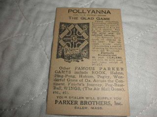 Vintage RARE 1928 WINGS Parker Brothers Air Mail Card Game,  Complete w/rules 6