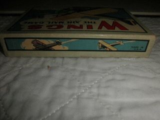 Vintage RARE 1928 WINGS Parker Brothers Air Mail Card Game,  Complete w/rules 7