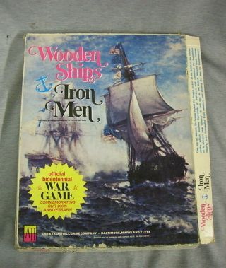 Wooden Ships And Iron Men War Game By Avalon Hill Bicentennial War Game 709 1975