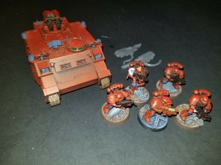 Blood Angels Razorback W/tac Squad A Painted 40k Ab1