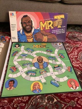 Vintage Mr T Board Game Milton Bradley 1983 Complete Set