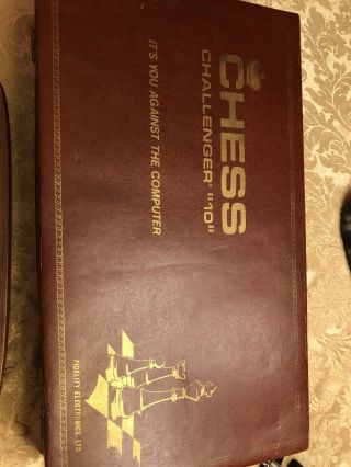 Vintage Chess Challenger 10 - 1978 Model Electronic Board Game