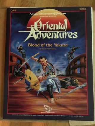 Advanced Dungeons And Dragons Oriental Adventures Blood Of The Yakuza