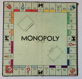 Vintage 1930’s Monopoly Board Game Edition: Board With Cards 4