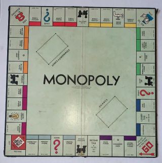 Vintage 1930’s Monopoly Board Game Edition: Board With Cards 5