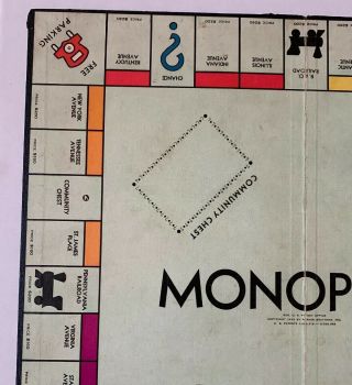 Vintage 1930’s Monopoly Board Game Edition: Board With Cards 6
