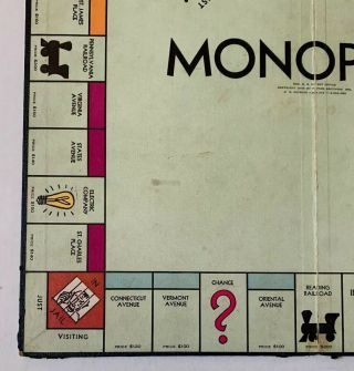 Vintage 1930’s Monopoly Board Game Edition: Board With Cards 7