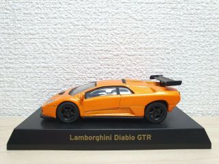 1/64 Kyosho Lamborghini Diablo Gtr Orange Diecast Car Model