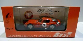 1:43 Model Best Auto Racing Sports Car 230 1964 Alfa Romeo Tz2 Race Cars 9089