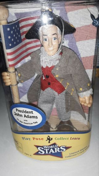 Odyssey Toys World Stars President John Adams Figure W/american Flag