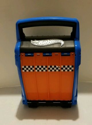 Hot Wheels 2 In 1 Store & Race Battle Carrying Case W/tracks Hwcc4 Holds 24 Cars