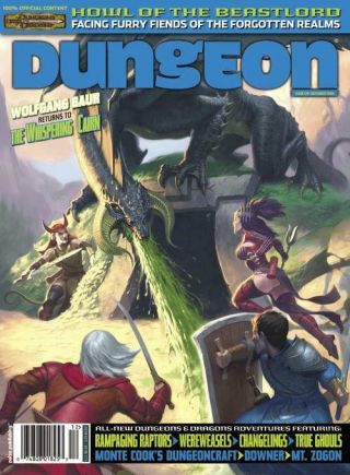 Paizo Dungeon Mag 129 " Howl Of The Beastlord - Furry Fiends Of The Forg Mag Ex