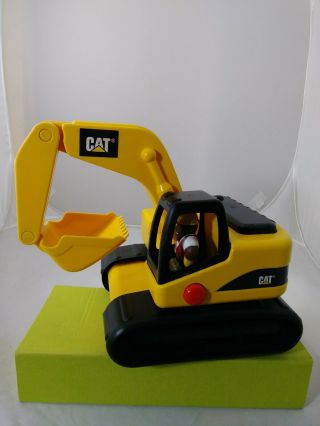 Toy State Caterpillar Cat Excavator Sturdy Sounds Toy Rumbles And Moves