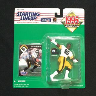 1995 Starting Lineup Greg Lloyd Pittsburgh Steelers Football Nfl Slu