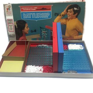 Vintage 1967 Edition 4730 Battleship Complete Board Game Milton Bradley USA Made 2
