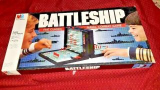 Battleship Board Game 1990 Edition Navel Combat Game Complete