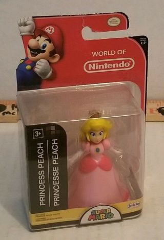 Princess Peach Moc World Of Nintendo Mario 2.  5 - Inch Mini Figure Series 1 - 2