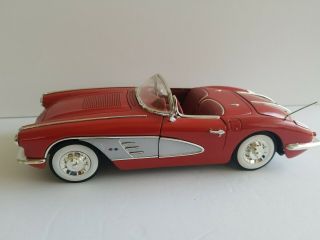 1958 Chevrolet Corvette Motor Max Diecast Car 1/18 Scale Red