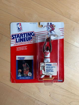 1988 Basketball Starting Lineup Rookie Card Michael Jordan Chicago Bulls Jersey