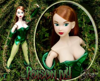 Mattel Barbie Dc Comics Poison Ivy Outfit Only For 10 - 12 " 1/6 Scale Figures