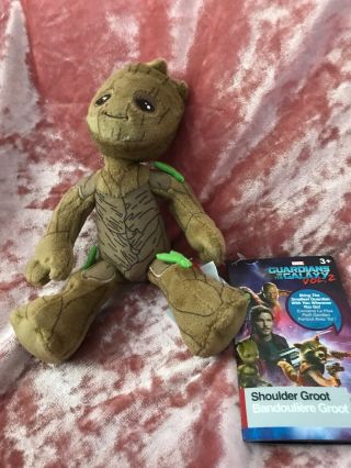 Guardians of the Galaxy Baby Groot Plush w/Magnet Sits On Shoulder Marvel Disney 5