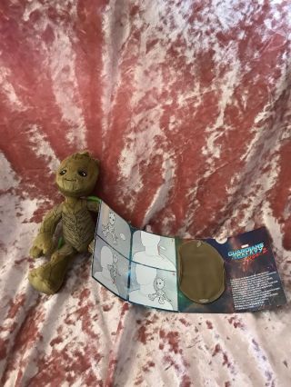 Guardians of the Galaxy Baby Groot Plush w/Magnet Sits On Shoulder Marvel Disney 7