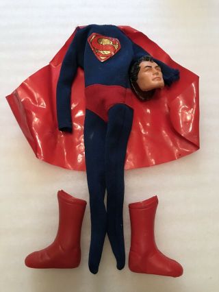 1966 Ideal Captain Action Superman Costume W/boots And Mask
