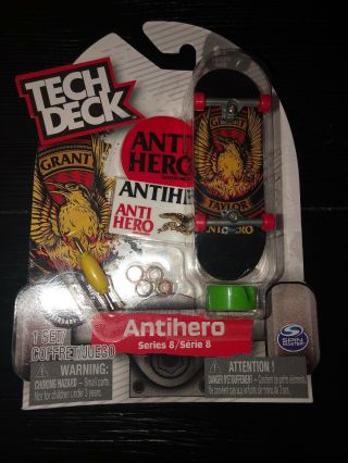 Tech Deck Series 8 Skate Fingerboard 2018 20 Years.  Antihero Grant Taylor Rare