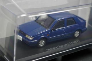 Isuzu Gemini 1987 Blue 1/43 Scale Box Mini Car Display Diecast Vol 66