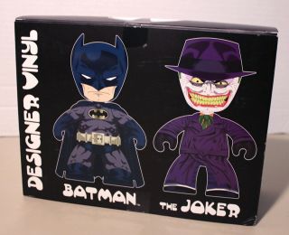 Mezco Mez - Itz Batman,  Joker 6 " Figure Set Dc Universe Designer Vinyl Art Set