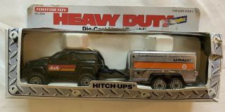Tootsietoy Hitch - Ups Heavy Duty Toughs Die - Cast Metal Truck Trailer U - Haul