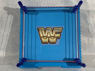 Wwe Mattel Retro Ring With Steel Cage Customs Wwf Stickers