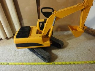 Bruder CAT,  Caterpillar Excavator,  Back Hoe.  Tonka compatible construction toy. 5