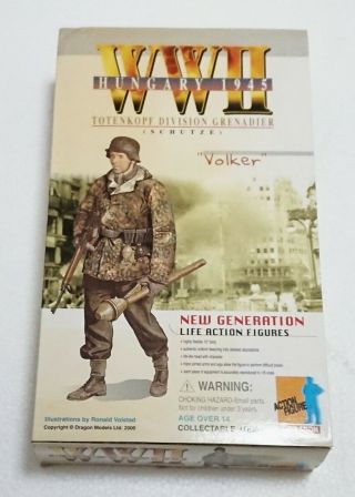 Dragon 1/6 Action Figure Wwii Hungary 1945 Totenkopf Division Grenadier " Volker "