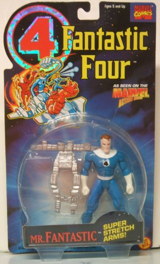 Fantastic Four Animated Series.  Stretch Arms Mr.  Fantastic.  Toy Biz 1994.
